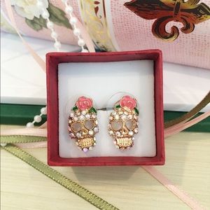 Day of the Dead Sugar Skull Earrings NEW!